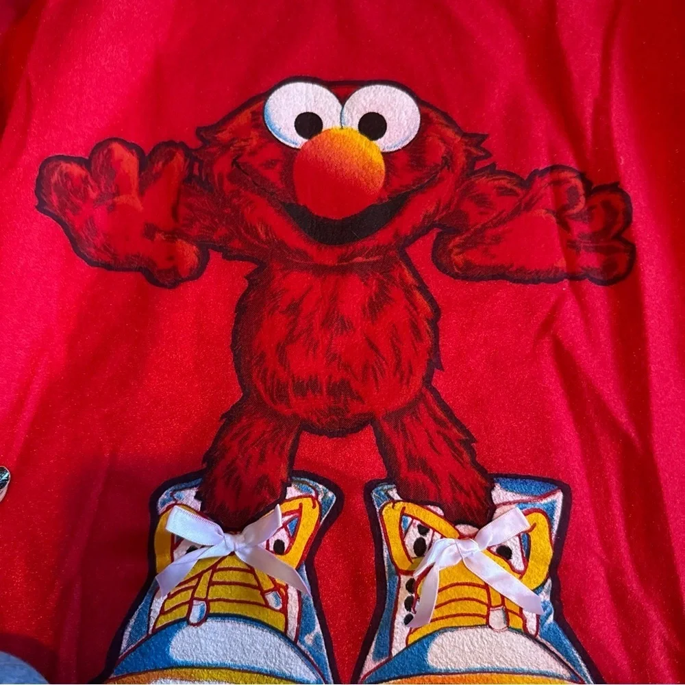 Vintage Elmo Sesame Street Elmo heart trim  nightgown